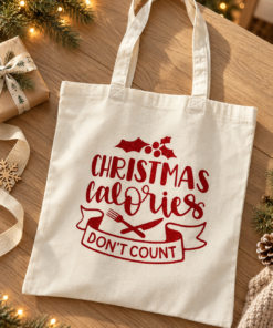 Alternative view of Christmas Calories Don't Count Tote Bag