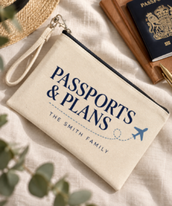 Personalised Family Travel Pouch