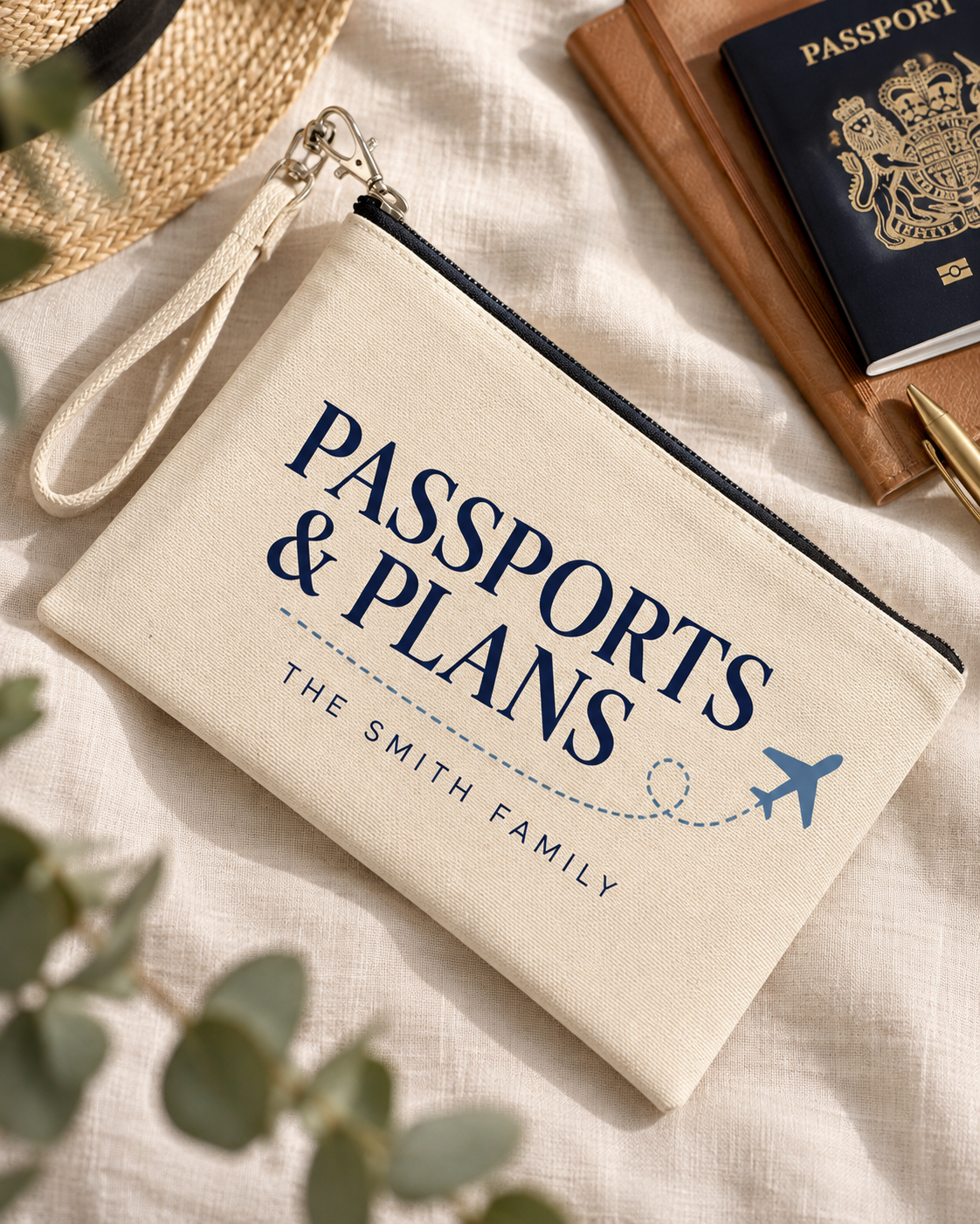 Personalised Family Travel Pouch