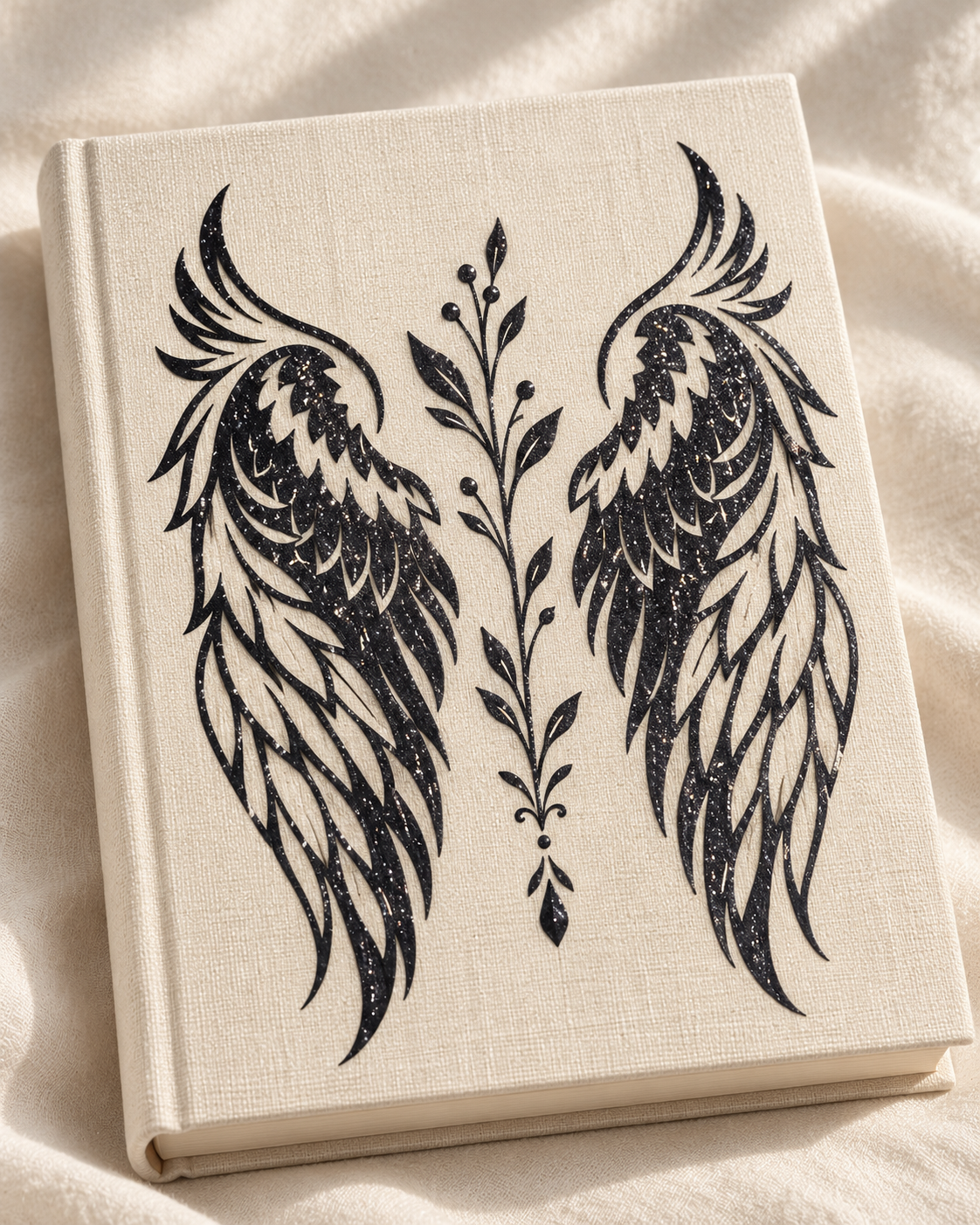 Intricate angel wings — bespoke SewLottie decal example